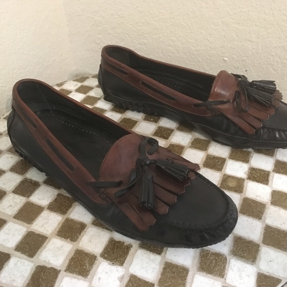 BROWN SALVATORE FERRAGAMO DRIVING MOCASSINS 10.5 M main image 4